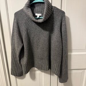 Topshop Charcoal Cowl Neck Sweater, worn once. EUC